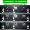 126SMD Outdoor Solar Lights Motion Sensor Security Light with 3 Lighting Modes, 5 Lighting Sides, 270°Wide Angle