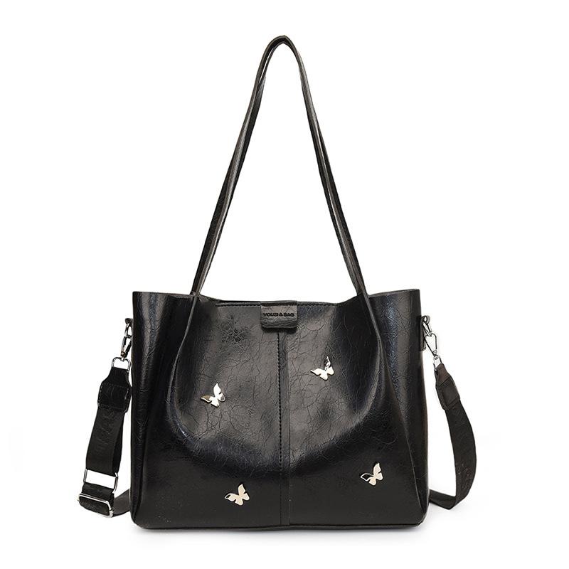 

Bags Women s tote bags Large capacity summer messenger 2024 new casual versatile college students class commuting bag чорний