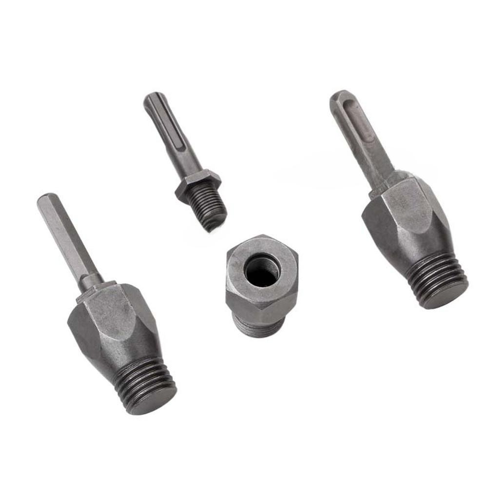 Adapter Kit for M22 SDS For Electric Hammer Drill Bits with Three Shank Types for Dry Wet Core Drilling and Wall Saws