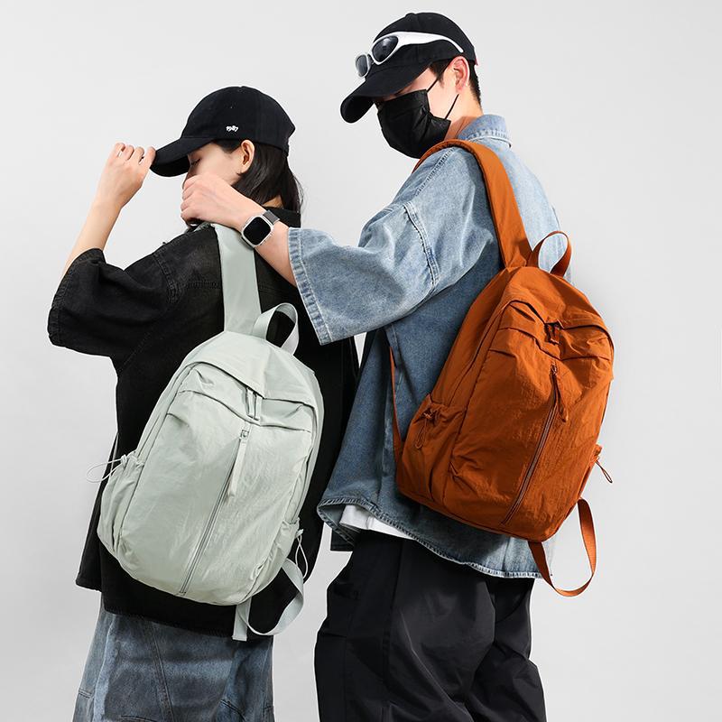 Schoolbag Ultra Lightweight Anti-splashing Nylon Backpack Women's Leisure Outdoor Hiking Backpack College Student School Bag
