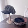 Plaid Retro Fashion Newsboy Hat Children Autumn and Winter New Casual Versatile Cap Warm Octagonal Hat Tide