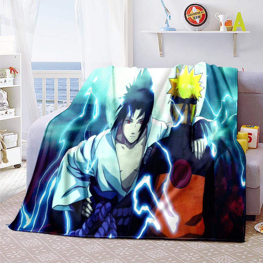 Japanese anime cartoon NARUTO famous Uzumaki Naruto blanket soft home furnishing nap decoration four seasons warm Sherpa blanket B11