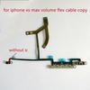 Wireless charging chip volume flex cable, NFC coil, mute button key, for iPhone X, XS, XR,