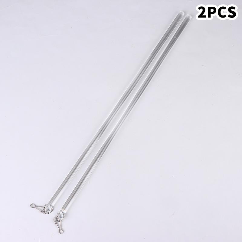

2 Pieces Curtain Pull Wand 17Inch Clear Set For Drapery Opening And Closing Rod Curtain Accessories Set прозрачный