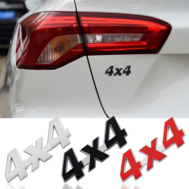Offroad 4X4 Metallkarosserie 3D Stereo Logo Außenaufkleber für Heckdekoration