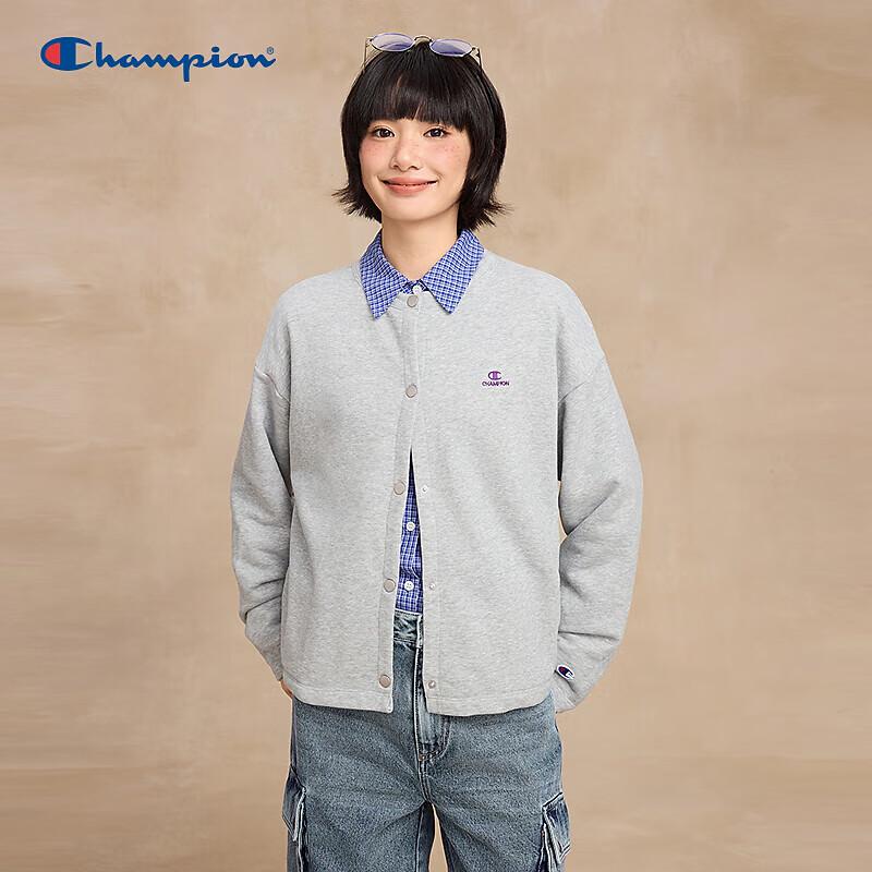 Champion Women s Retro Round Neck Sweatshirt Cardigan L