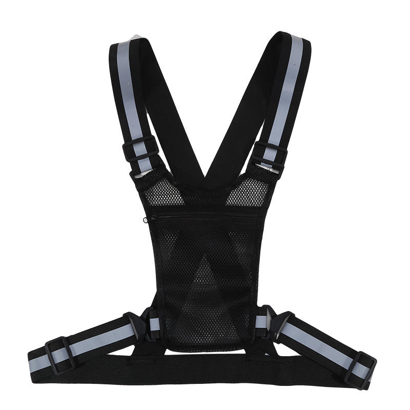 

Unisex Reflective Vest High Visibility Safe Jacket For Night Riding Running Jogging Cycling Motorcycle Outdoor Sports чорний