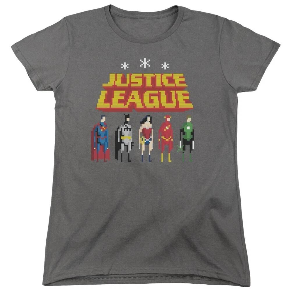 Justice League Of America  8 Bit Below  Women s T-Shirt S