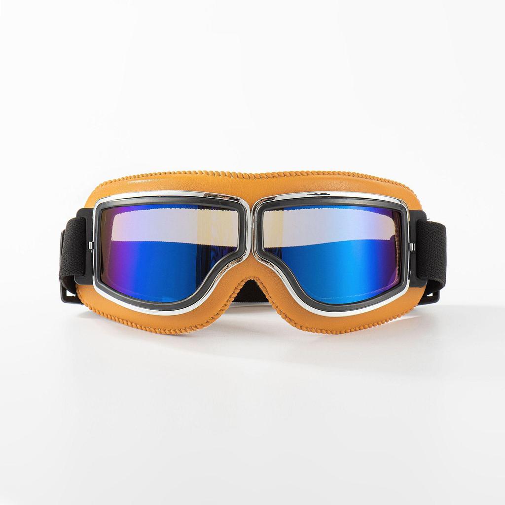 Trendy Retro Harley-Style Windproof Motorcycle Goggles with Sun Protection