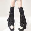 Meias Lolitas Longas para Pernas Femininas Polainas Largas Harajuku Punk Jeans Meias de Bota Moda Meias para Tornozelo Presentes