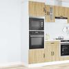Built In Oven Cabinets 2 Pcs Kalmar Sonoma Oak Wood Based Panel