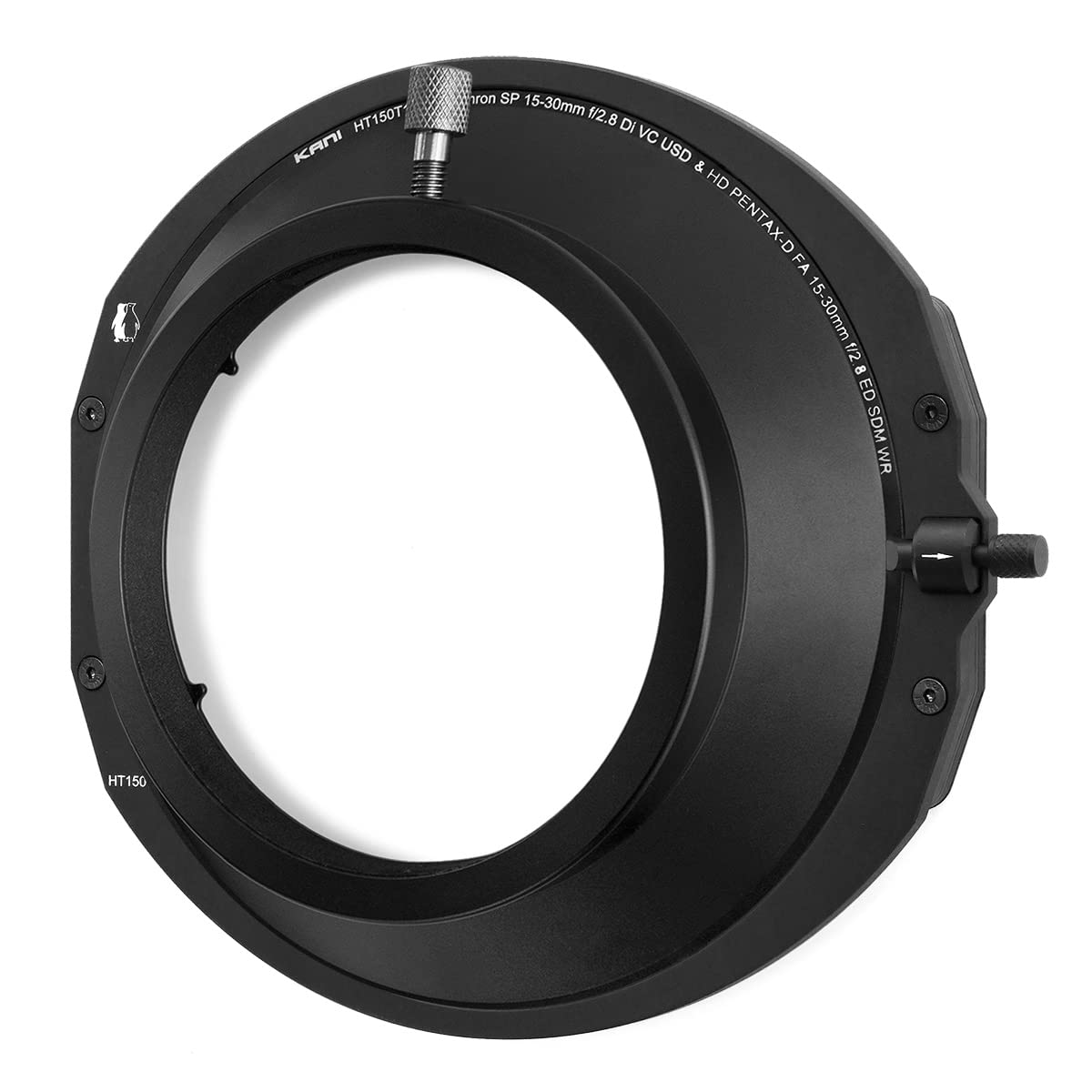 

KANI HT150 III 150mm Square Filter Holder Set for Tamron SP Di VC USD and Pentax DFA SDM Holds up to Two Includes Aluminum Storage Part 807380 15-30mm