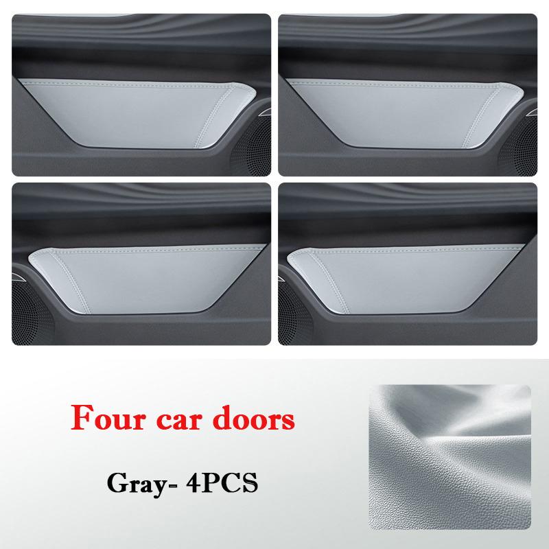 For Lynk & Co 06 2020-2026 Car Door Slot Protective Pad Leather Waterproof door groove Mat Storage Barrel Interior Accessories