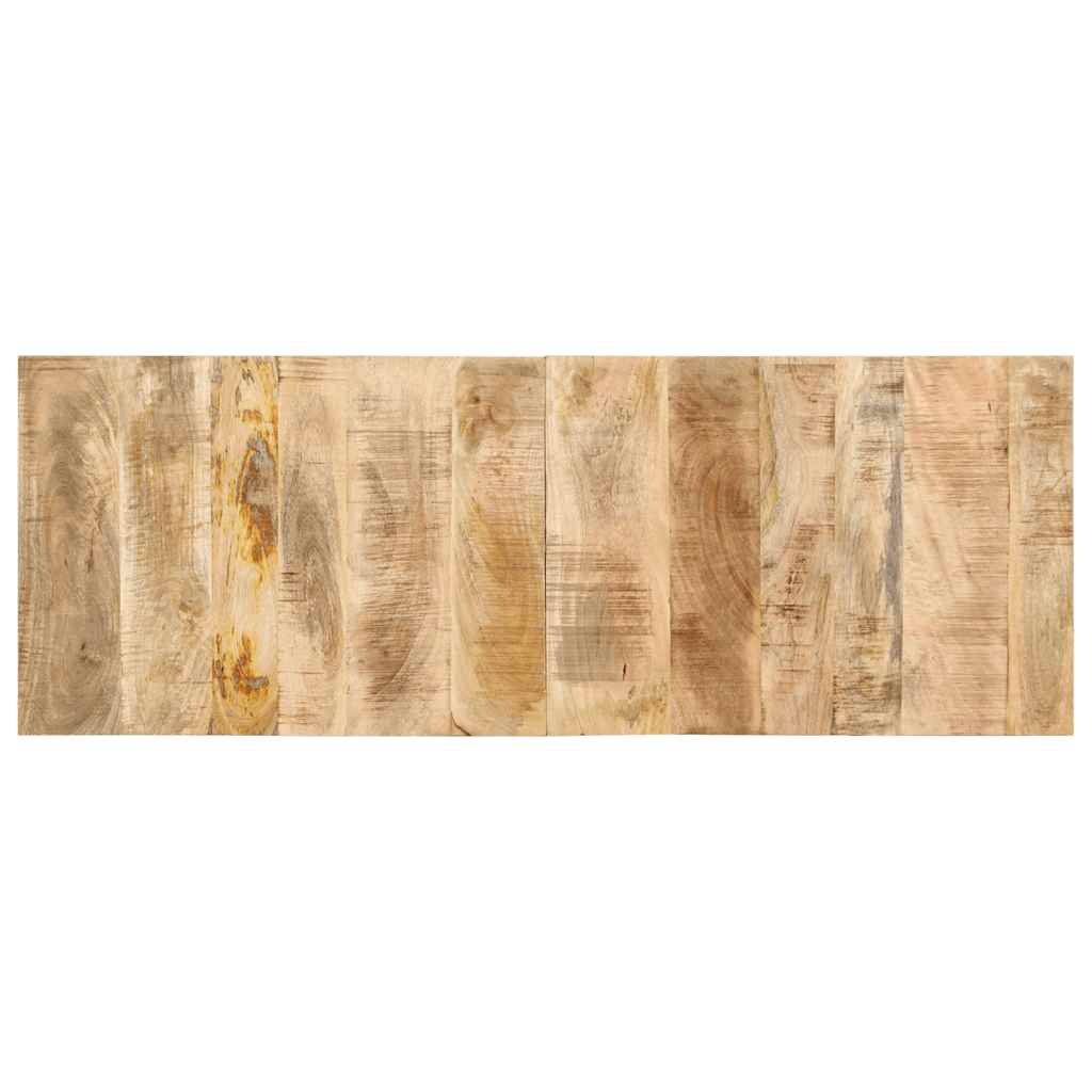 Headboard 140 cm Solid Raw Mango Wood