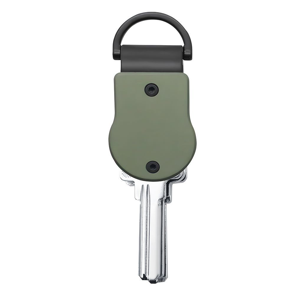 

Креативный мини-брелок-подвеска из алюминиевого сплава, устройство для хранения ключей от машины, мужской, простой, портативный армия зеленый