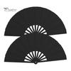 2ks jednobarevný skládací ventilátor kung-fu pódiový taneční výkon velký ruční ventilátor přenosný lehký letní chladicí ventilátor dekorace párty příslušenství