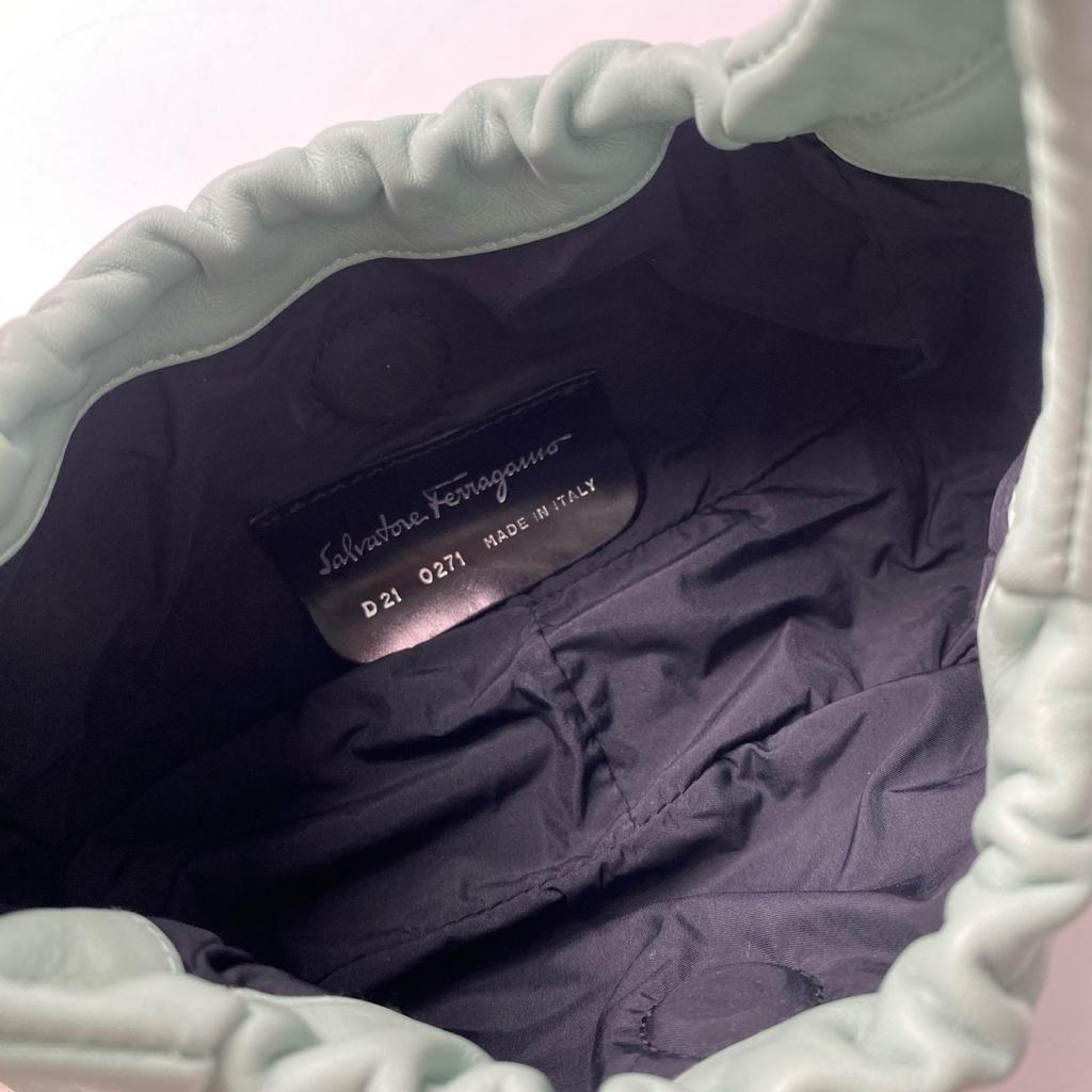 Used Salvatore FerragamoHandbag Mint green leather Women