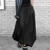 High Waist A-Line Ankle-Length Women Skirt Solid Color Office Maxi Skirt Female Clothing