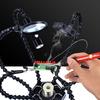 6Arms Welding Repair Workbench with 3X USB LED Magnifier Flashlight Fan Bench PCB Holder Soldering Tool Third Helping Hand Tool