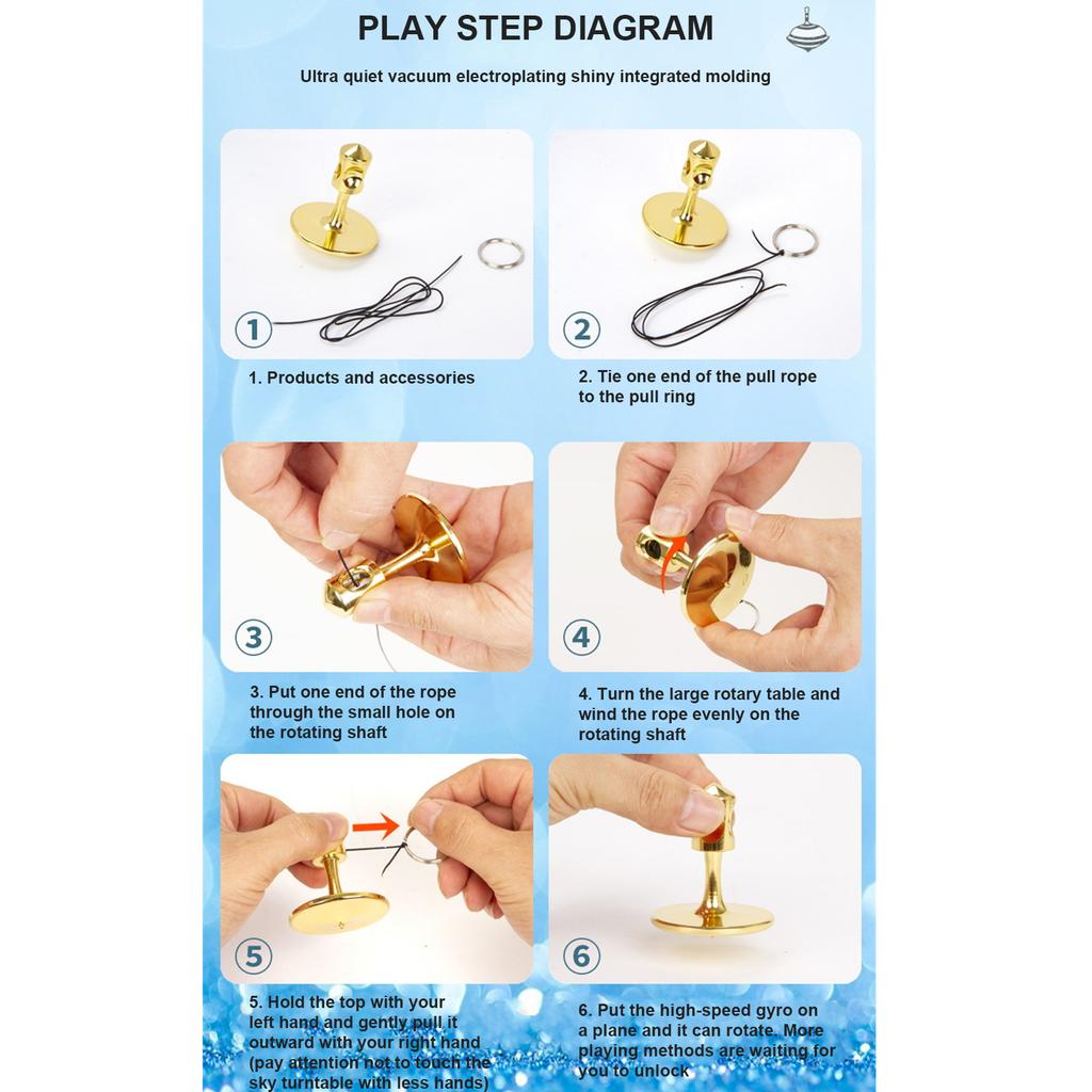 New Colorful Fingertip Gyroscope Zinc Alloy Decompression Toy Finger Gyroscope Creative Metal Gyroscope