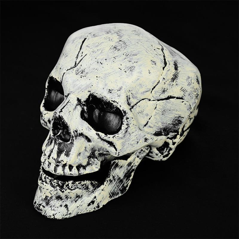 Plastový hororový kostlivec Ornament Halloweenské dekorace pro domov Halloween Vnitřní zahrada Patio Venkovní kostra Děsivé rekvizity Dekor
