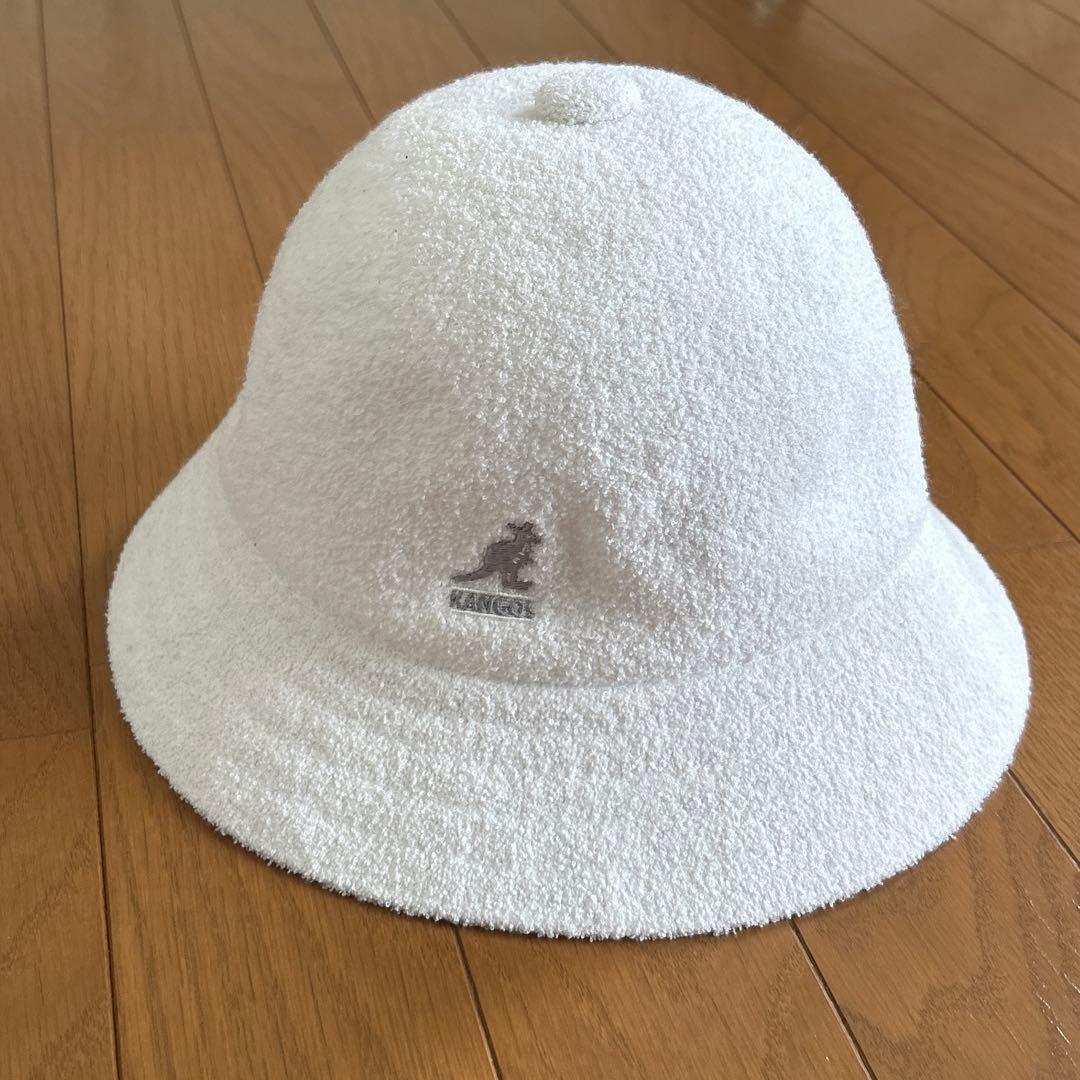 Used [KANGOL] Bermuda Casual Bell Hat White