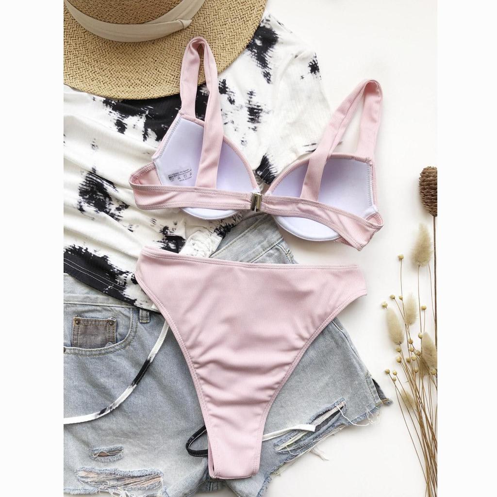 Hohe Taille Bikini Push-Up Badeanzug Weibliche Bikini Set Sexy Frauen Bademode Biquini Badeanzug Badeanzüge Bademode