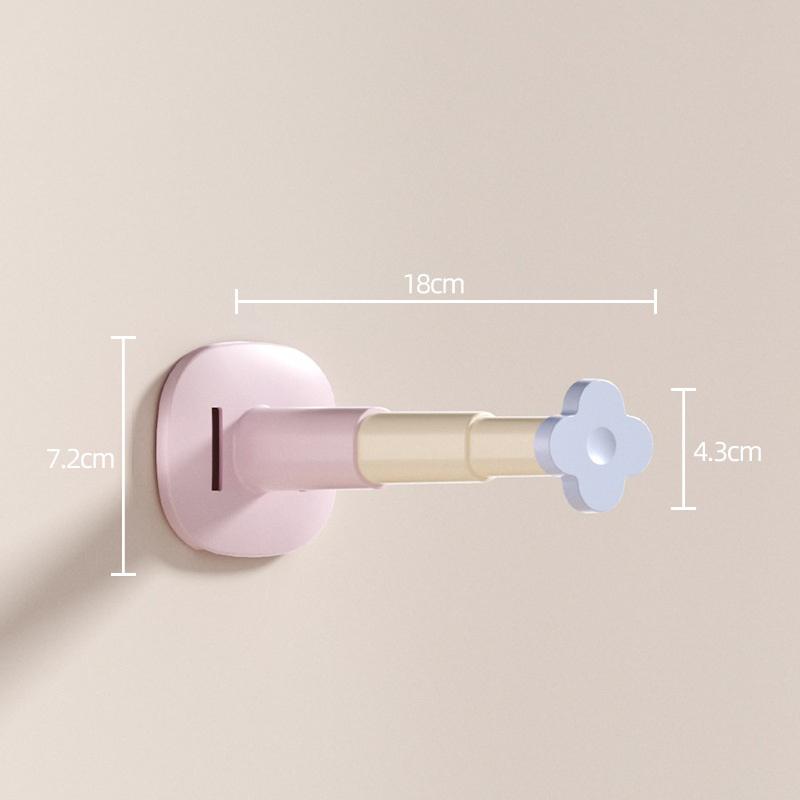 Hanger Storage Rack No-Drill Suction Cup Installation Retractable And Adjustable Length Home Use Hanger Storage Container