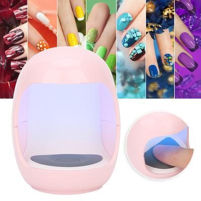 Mini USB Single Finger Portable Nail Art Gel Polish Dryer UV LED Curing LampPink