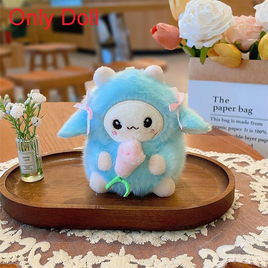 Cute Cartoon Butterfly Knot Tulip Lamb Plush Toy For Kids And Gifts