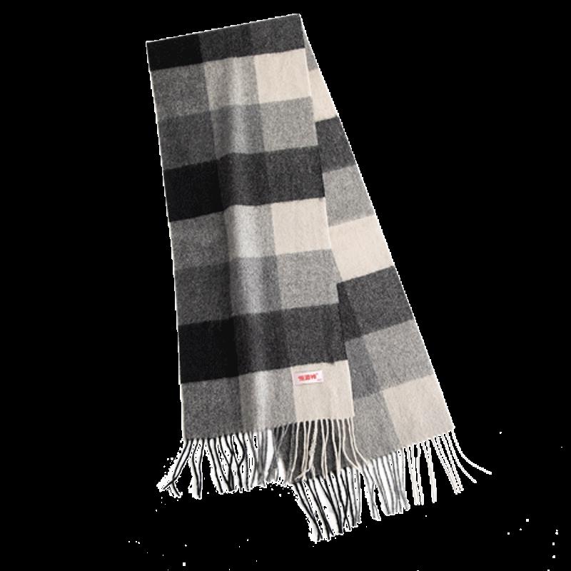 Hengyuanxiang Men's Classic Wool Scarf