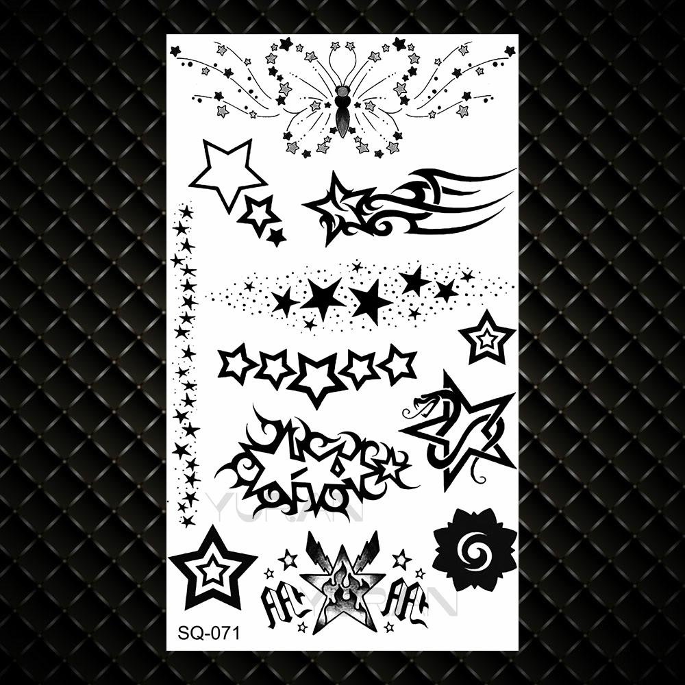 Realistische Sternbild Flügel Temporäre Tattoos Für Frauen Erwachsene Falsche Blumen Krone Kosmischer Tattoo Aufkleber Finger Sexy Kleine Tattoos