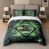 3Pcs Bedding SetBorussia Mönchengladbach Soft Bed Sheet and Two Pillowcases Home Bedroom Decor