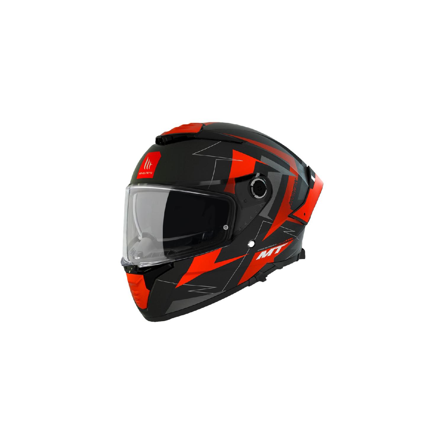 

Thunder 4 Sv Mountain C5 Матовый красный анфас закрытый шлем с прозрачным козырьком