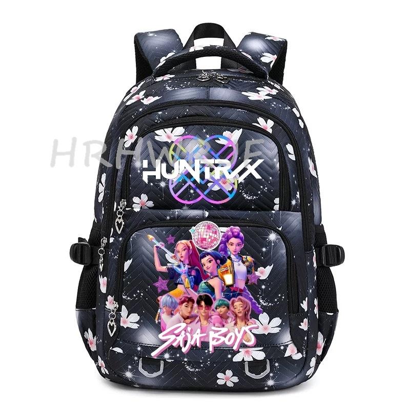 K-pop Demon Hunters Backpack Laptop School Bags Girls Teens Book Bag Youth School Backpack Travel School Students Casual Mochila