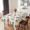 Summer Watermelon Green Leaves Waterproof Tablecloth for Table Decor Tropical Palm Leaf Plants Table Cloth Wedding Decorations