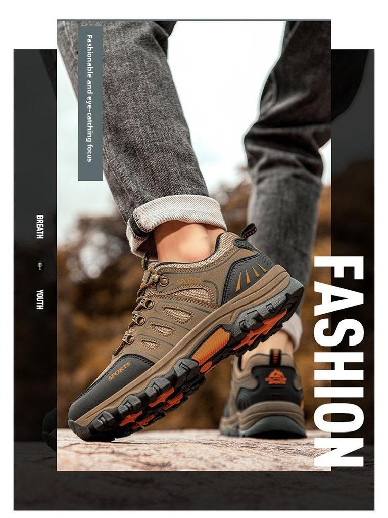 2023 Men's Low-Top Hiking Shoes: Comfortable Outdoor Sports Footwear
