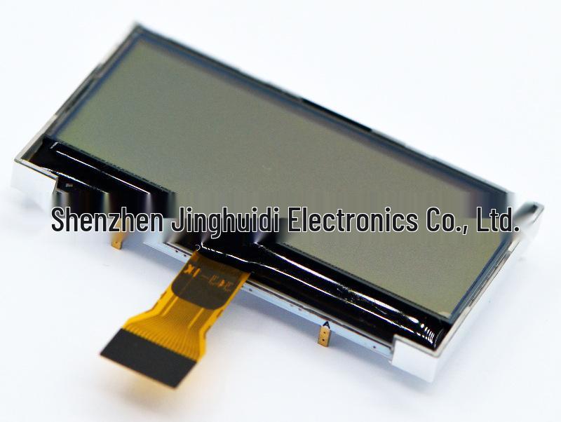 2.0" Gray Background LCM, 128x48 Dot Matrix, Black Characters, Parallel Port COG LCD Module