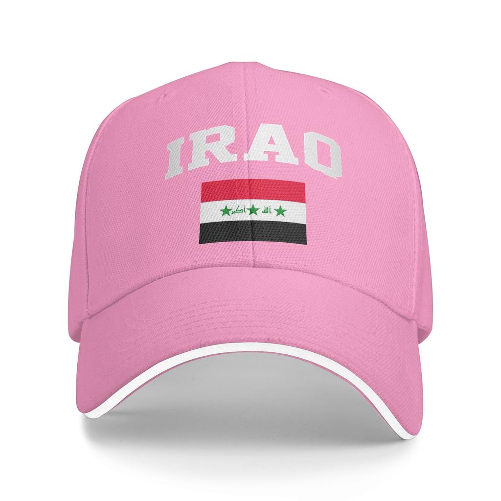 Women Unisex Iraq Flag Iraqi Outdoor Hat Sun Cap Casual Baseball Cap Sunscreen Hats