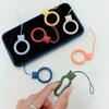 Anti-lost Lanyard Silicone Pendant Ring Silicone Phone Short Lanyard  Mobile Phone Case