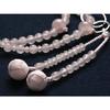 Kyoto Butsudan Hayashi Buddhist Prayer Beads, Jodo Sect, Rose Quartz (Women's), Formal, Authentic, with Prayer Bead Bag, SW-007, Kyoto