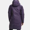 Under Armour Solid Hooded Mid-Length Down Jacket Women Purple 1342791-500