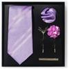 Tie Men'S Net Color Striped Cashew Flower Men'S Tie High Sense 6-Piece Gift Box Men'S Suit Accessories