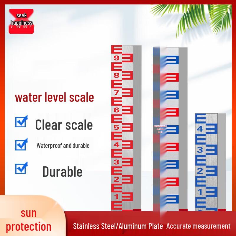 Stainless Steel Water Level Warning Sign