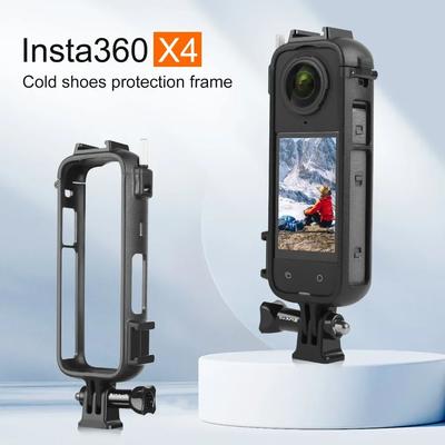 For Insta360 X4 X3 Protective Camera Housing Frame Case For Insta 360 X4 Anti Fall Action Camera Frame Camera Mount Accessories