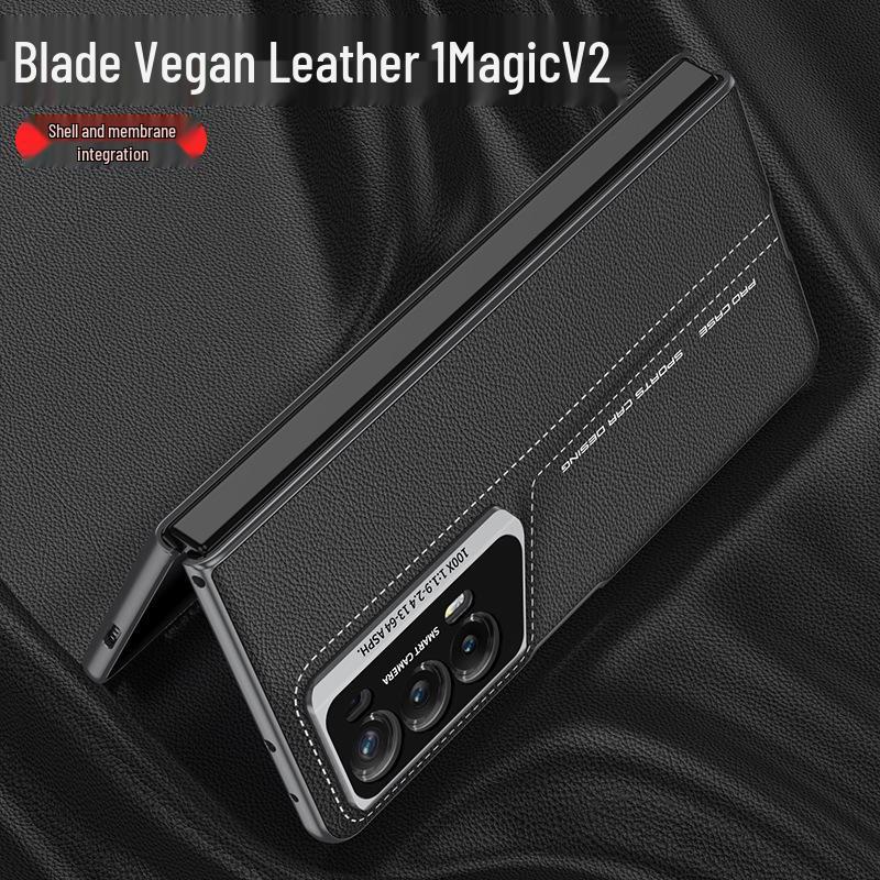 Huawei Honor Magic V2 Foldable Leather Case - Anti-Fall, Business Style