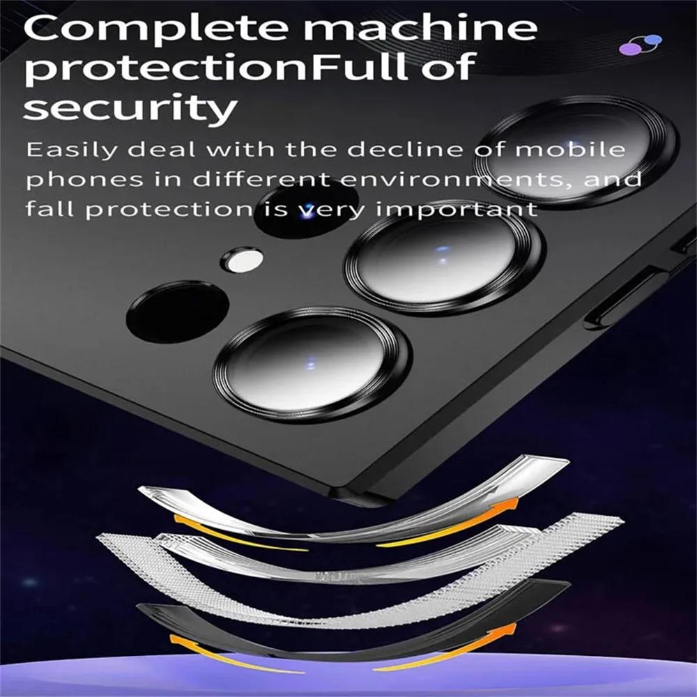 Für Magsafe Magnetisches Kabelloses Ladecase für Samsung Galaxy S26 S25 S24 S23 S22 S23FE S26Edge Ultra Plus TPU Weiche Rückseite