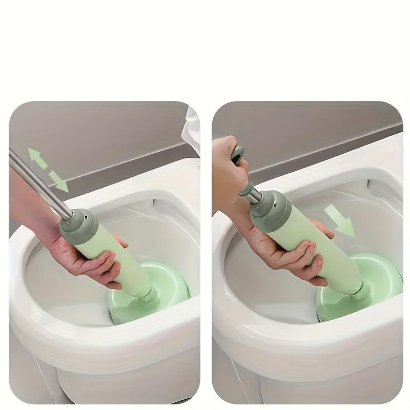 1pc Vacuum Toilet, Absorbing Leather Tweezers, Wipe, Kitchen Clogging And Dredging Device, Household Toilet Sewer Leather Sucker