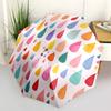 1pc Raindrops Automatic Folding Umbrella - Portable Collapsible, 8-Rib Durable Frame, Perfect for Outdoor Use,  Yy251218085