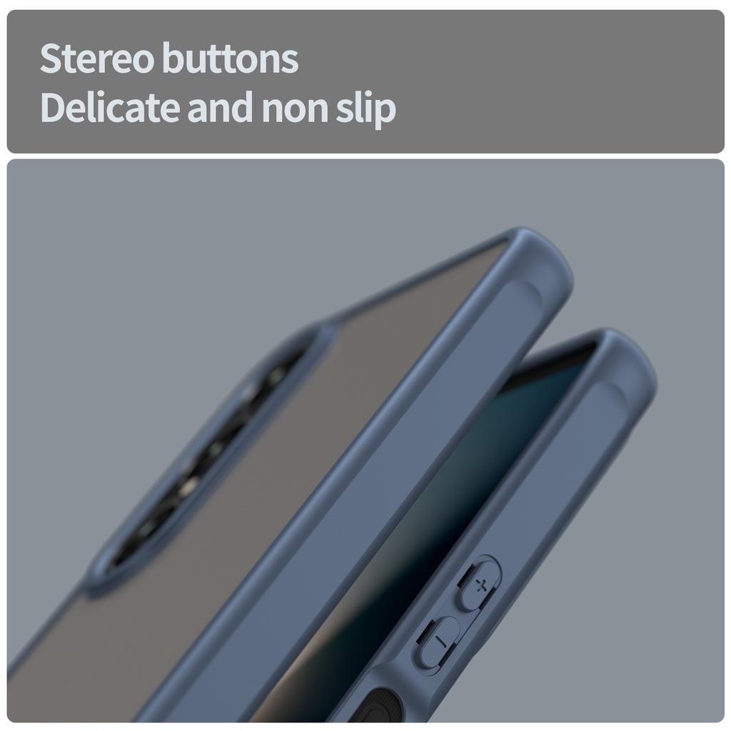 For Sony Xperia 1 VII Case Drop Proof Airbags Frosted Translucent PC + TPU Phone Back Cover